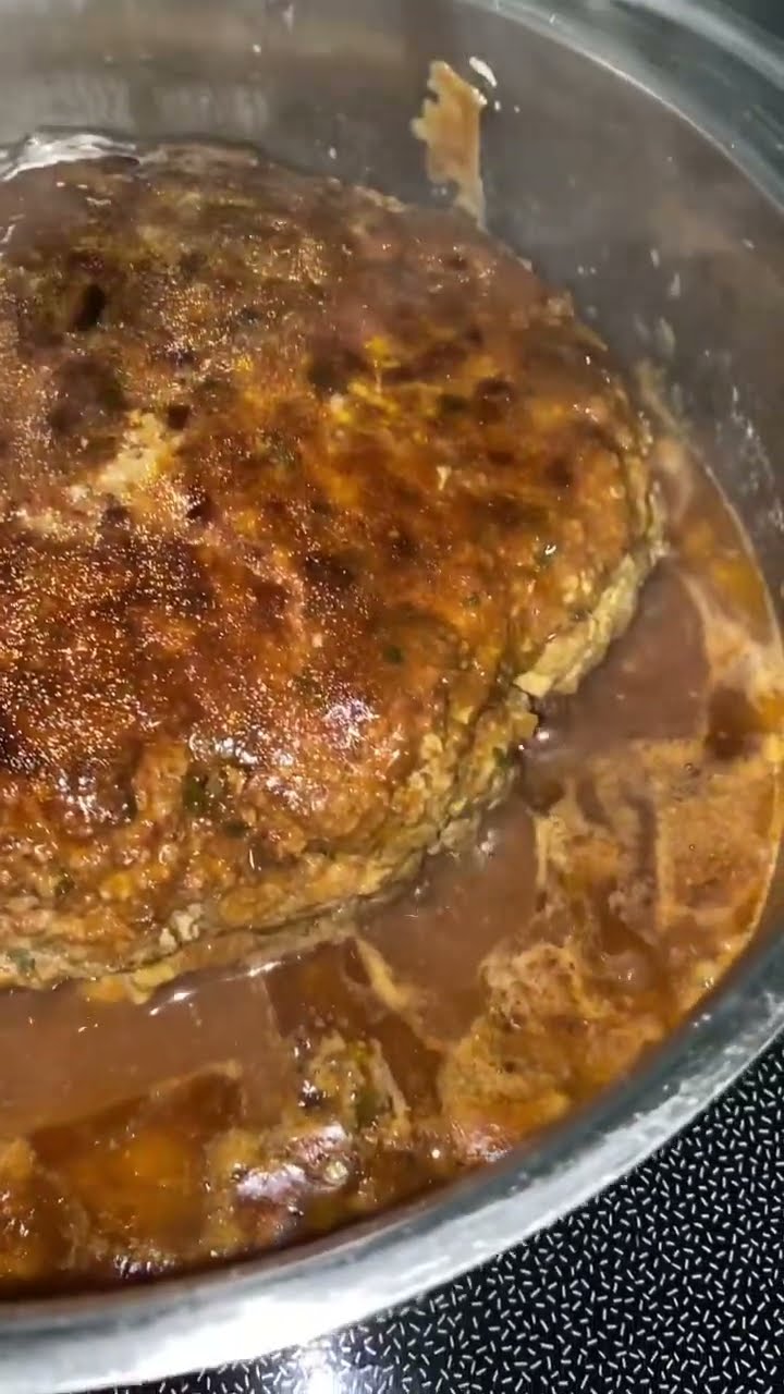 Muttis leckerer Hackbraten mit Soße 🥰 - YouTube