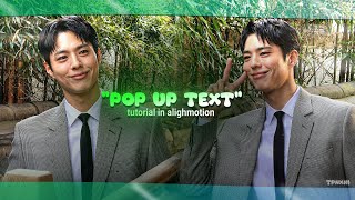 "Pop up text" tutorial in alighmotion.(+preset) #alightmotion #popuptext 