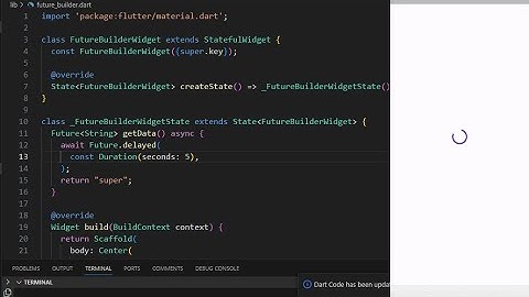 FutureBuilder Widget | Flutter | Dart