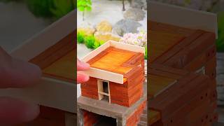 I Built an Amazing Miniature House with Mini Bricks! 🧱🏠 #diy #miniaturehouse