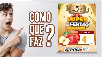COMO QUE FAZ? EP 01 Cartaz de Oferta para mercado no - CorelDraw