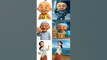 🌈Upin - Ipin In Real life : Gymer Upin, Brave Ipin,  Kak Ros #upinipin  #shorts