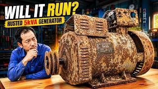 Can This Heavily Rusted 5kVA Generator Head Make Power Again