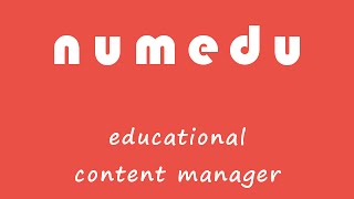 NumEdu - Educational Content Manager