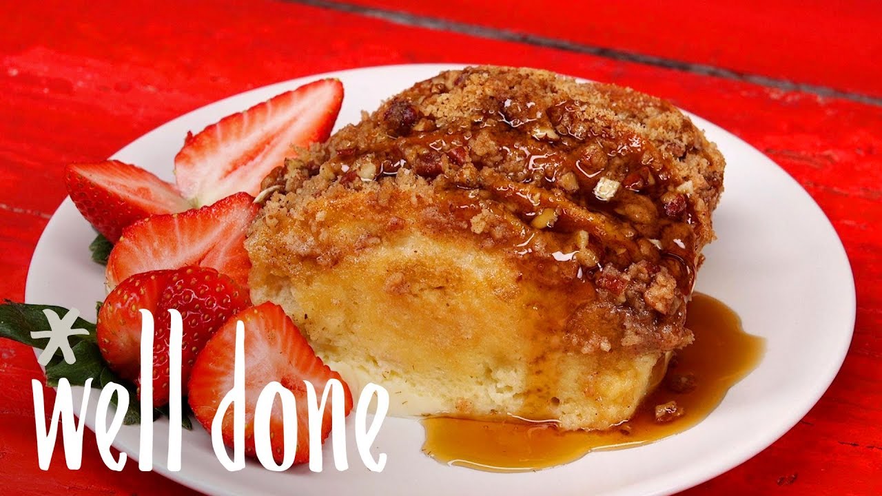 How To Make Pancake Bake With Cinnamon Streusel Recipe Well Done