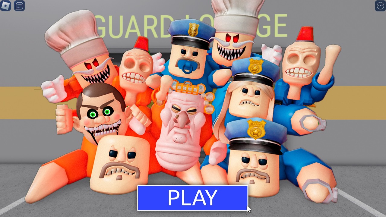 1000 ZOMBIES Vs 1000 POLICE in BARRY'S PRISON RUN! NEW Scary Obby (#Roblox)