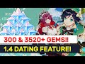 1.4 Patch Live Stream Summary! 3500+ F2P Gems! NEW Dating Feature!! | Genshin Impact