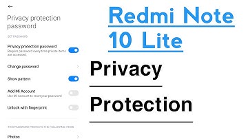 Redmi Note 10 Lite How To Use Privacy Protection | Photo Video Music Audio Hide Kaise Kare 10 Lite