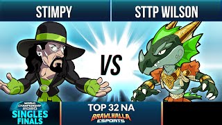 Stimpy vs STTP Wilson - Top 32 - Brawlhalla World Championship 2020 - 1v1 NA