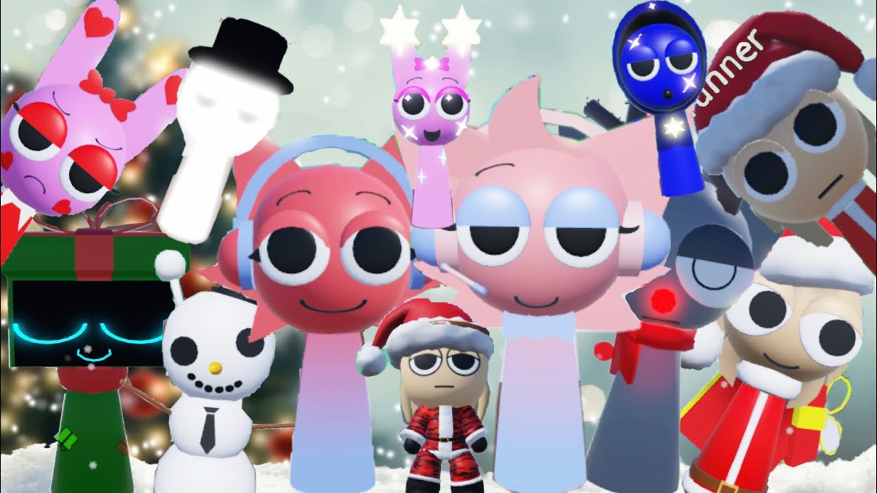 Roblox sprunki rp Christmas morphs