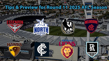 TIPS AFL Round 11 2025 Preview & Summary of Brownlow Votes after Round 10 Video #afl #footie  #sport
