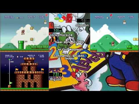 SNES Super Stars 2017 [42] - Super Mario All-Stars (All Four Warpless) Race