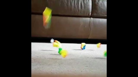 Slow motion cube smash!