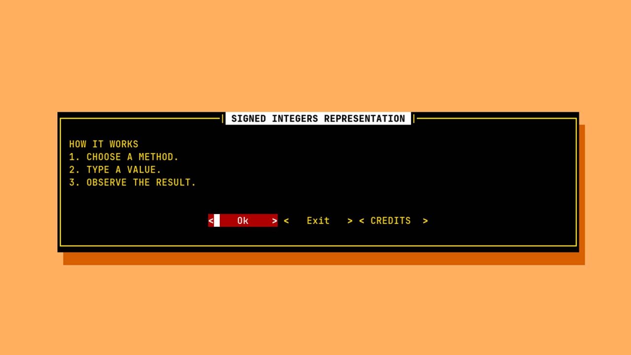 SINGNED INTEGERS REPRESENTATION TUI PROGRAM IN PYTHON - YouTube