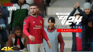 Manchester United vs Bournemouth | EA FC 24 Realistic Gameplay | EPL Match Week 16