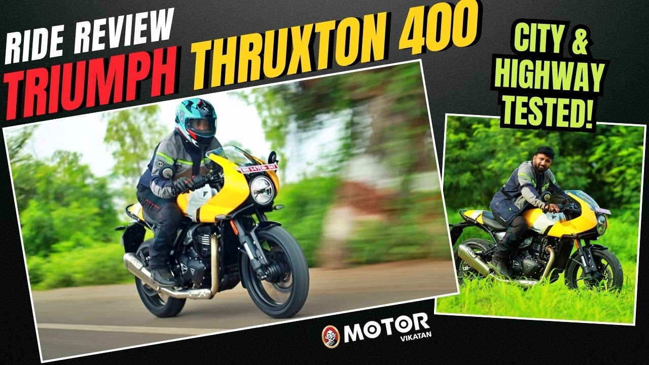 யாருக்கு இந்த பைக் செம Fit! Triumph Thruxton 400 Ride Review | Cafe Racer in 400cc!