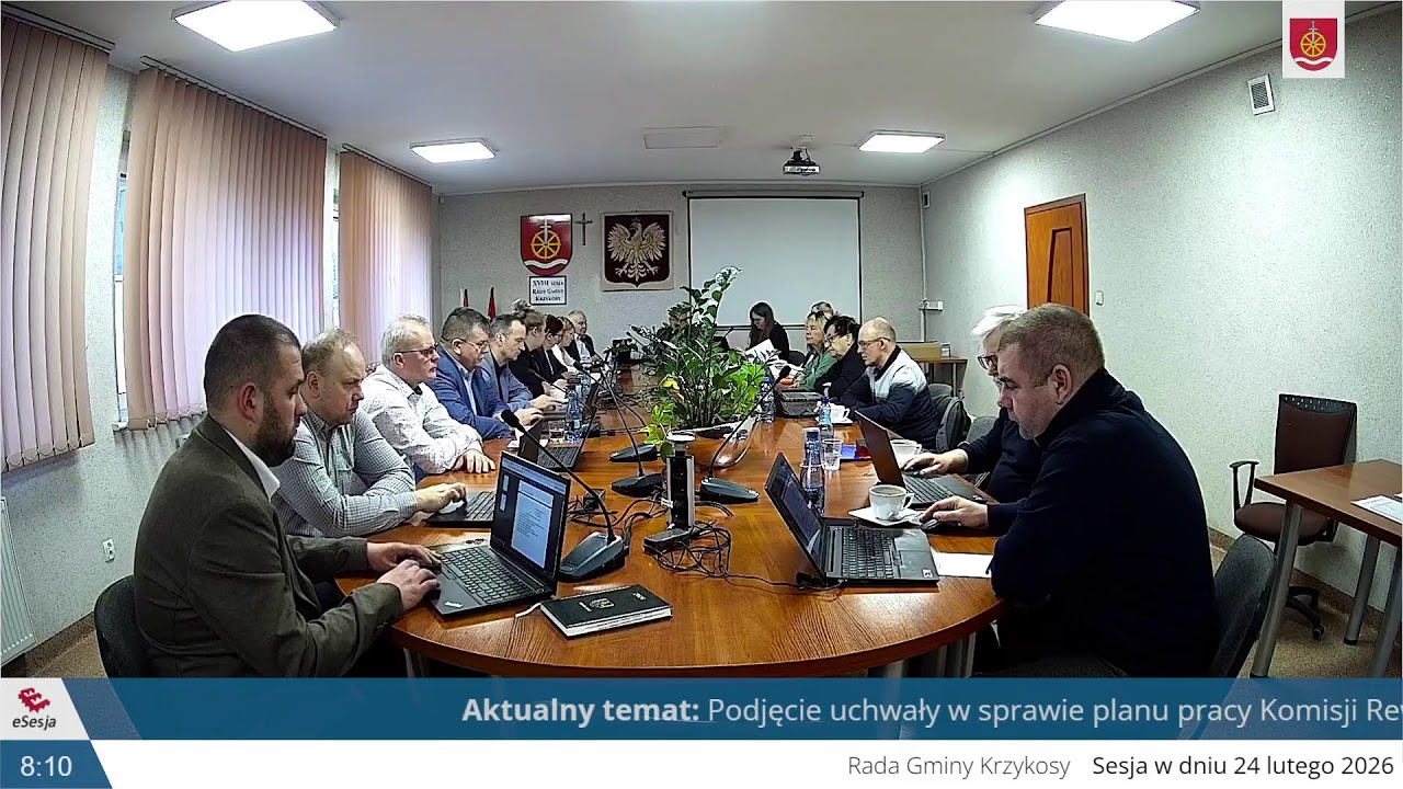 XIX (nadzwyczajna) Sesja Rady Gminy Krzykosy (kadencja 2024 - 2029)