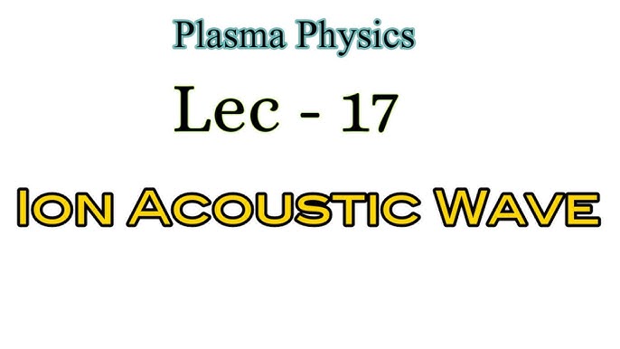 Lec-19, Electrostatic Ion Cyclotron oscillation perpendicular to B field