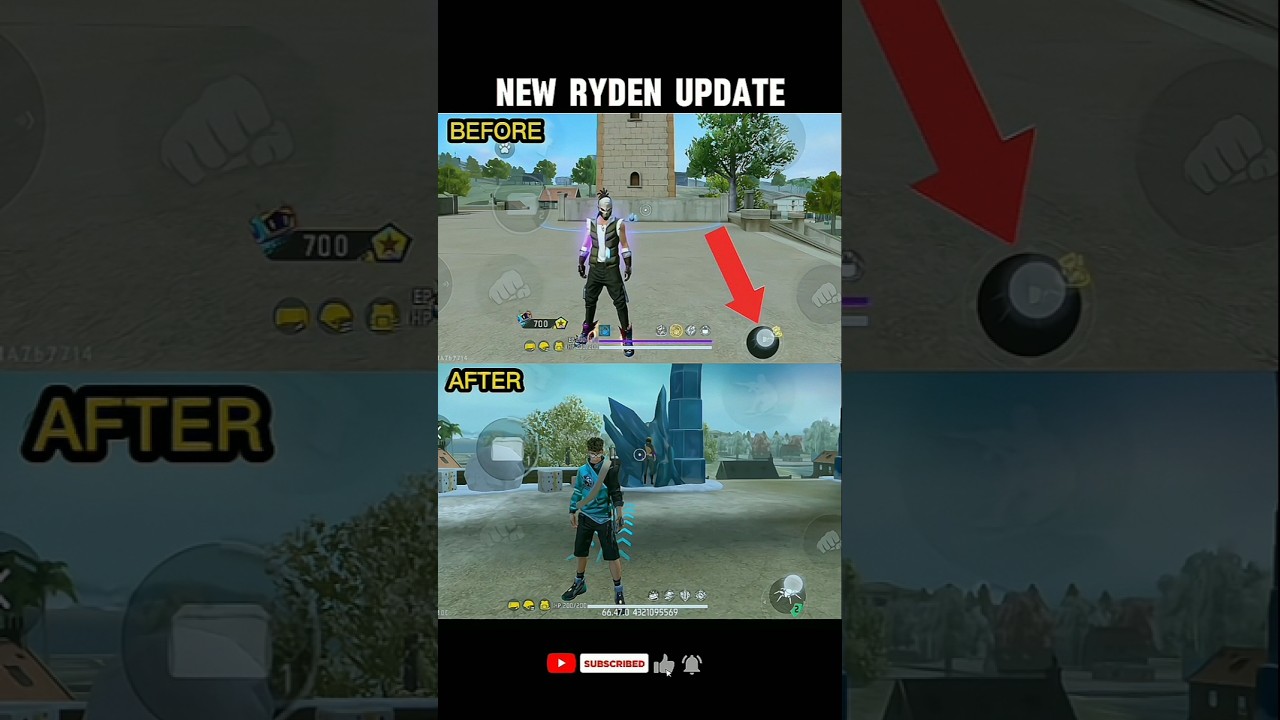 NEW RYDEN CHARACTER UPDATE💥 free fire RYDEN character combination | ff new update 