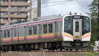 E129系B8編成【4K】信越本線上り普通444M