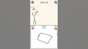 Draw Puzzle Level 68 Pool Gameplay Shorts