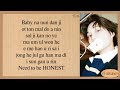 KAI To Be Honest Easy Lyrics