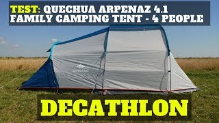 Test of: QUECHUA ARPENAZ FAMILY 4.1 camping tent - 4 people - DECATHLON