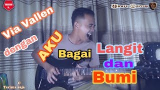 Instrumen lagu Bagai Langit dan Bumi (Koyo Langit Ambek Bumi) dari Via Vallen cover gitr by Wahyu