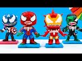 Making Venomized Spider man vs Iron Man with clay 🧟 Superheroes Marvel 🧟 Polymer Clay Tutorial