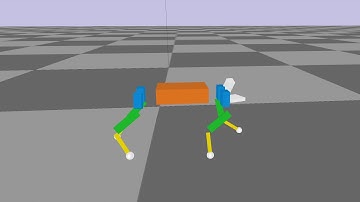 Quadruped walking - Genetic Algorithms