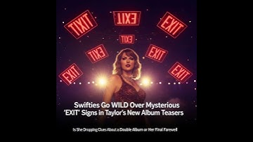 Taylor’s “EXIT” Signs: Double Album Clue? 🚨 Swifties React! #shorts