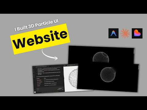 How I Built 3D Particles for My Website Using AI (No Coding)