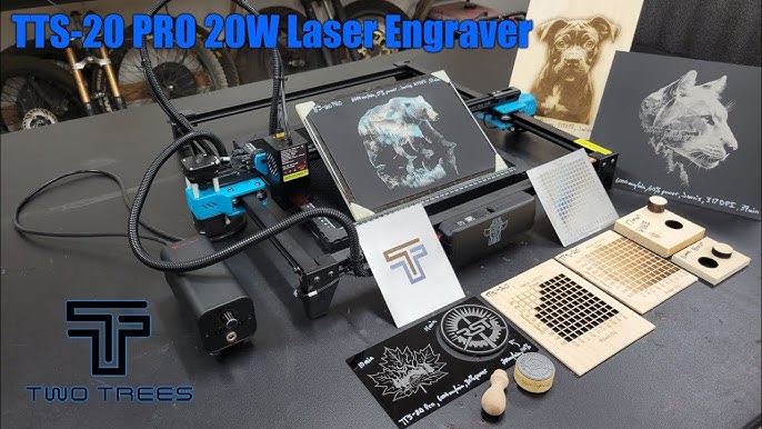 Two Trees TTS-55 Laser Cutter and Engraver Assembly, Setup, Upgrade,  Review! GREAT Entry Level Unit! 