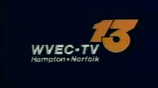 WVEC TV Channel 13 Hampton Norfolk VA Sign off recorded early 1980s
