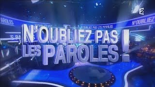 N'oubliez pas les paroles - 2016