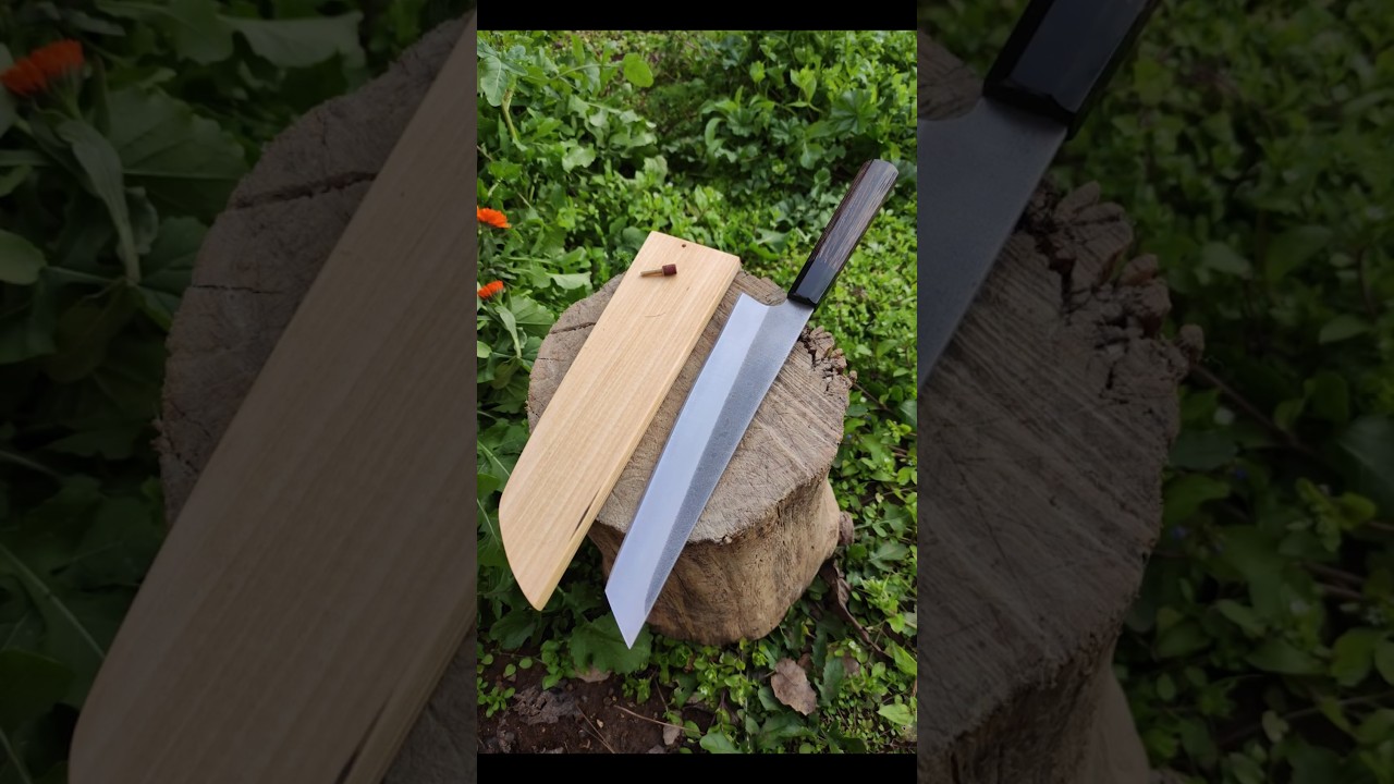 DIY Wooden Saya for Japanese Takobiki Knife 