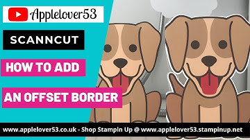 Canva Dog Shaped Card How To Add An Offset Border on The ScanNCut