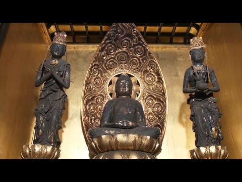 仏像シリーズ18 加納院・木造阿弥陀如来及び両脇侍像 - YouTube