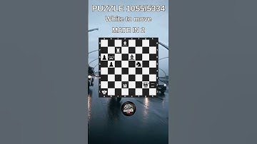 Chess puzzle series 🧩1055/5334 #chess #puzzle #learnchesstactics #magnuscarlsen #polgar #chessbooks