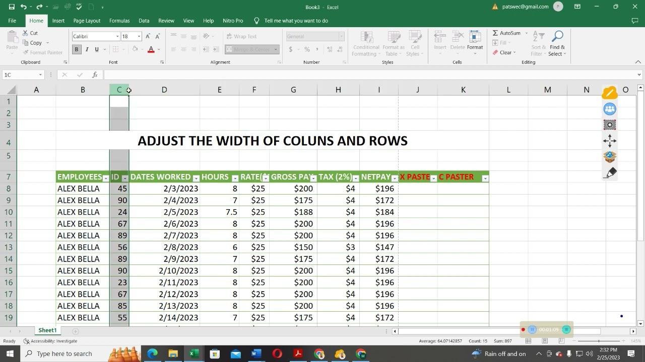 ⁣How to Easily Resize Rows and Columns in Excel (Step-by-Step Tutorial)