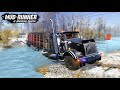 Spintires MudRunner KENWORTH T880S Timber Truck Driving On Extreme Roads Of Alaska