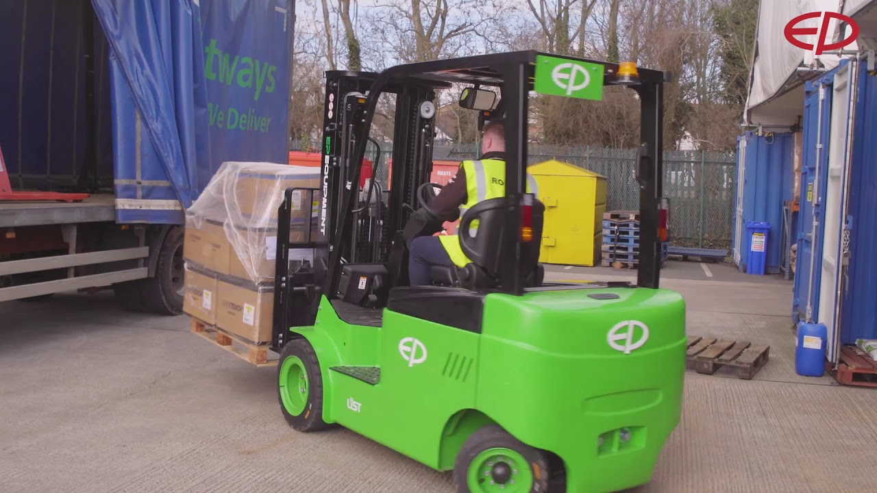 The Worlds First Real Li Ion Forklift Truck From Ep Equipment Youtube