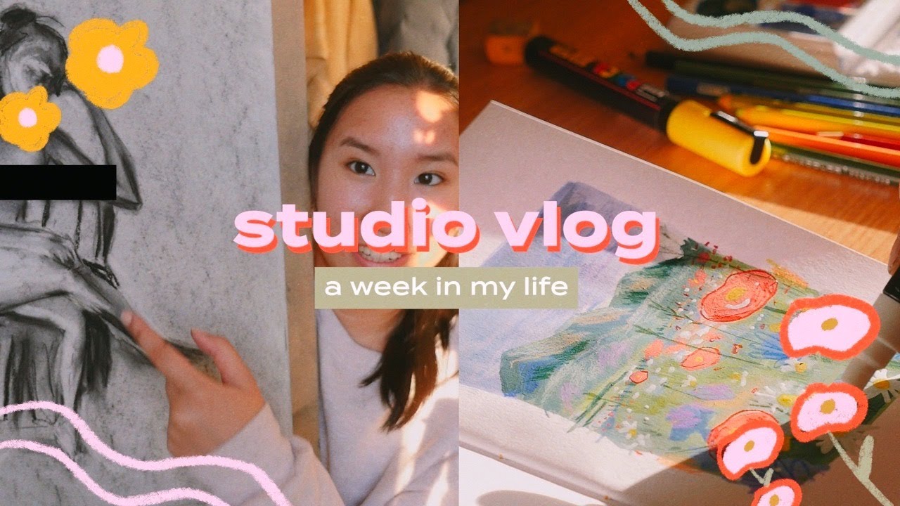 STUDIO VLOG 14 | Juggling Art School, Internship, and Small Business ...