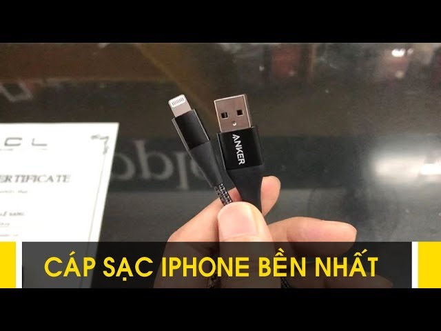 LÊ SANG | Cáp sạc iPhone Anker Poweline+ II bền nhất thế giới, làm từ lõi chống đạn