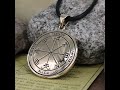 Third Pentacle of Saturn Talisman - Bronze Key of Solomon Pendant - King Solomon Necklace