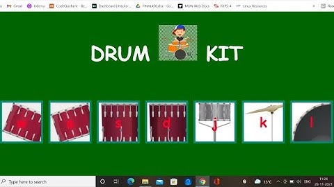 DRUM KIT || USING HTML,CSS AND JAVASCRIPT || WEB DEVELOPMENT || FOR  BEGINNERS