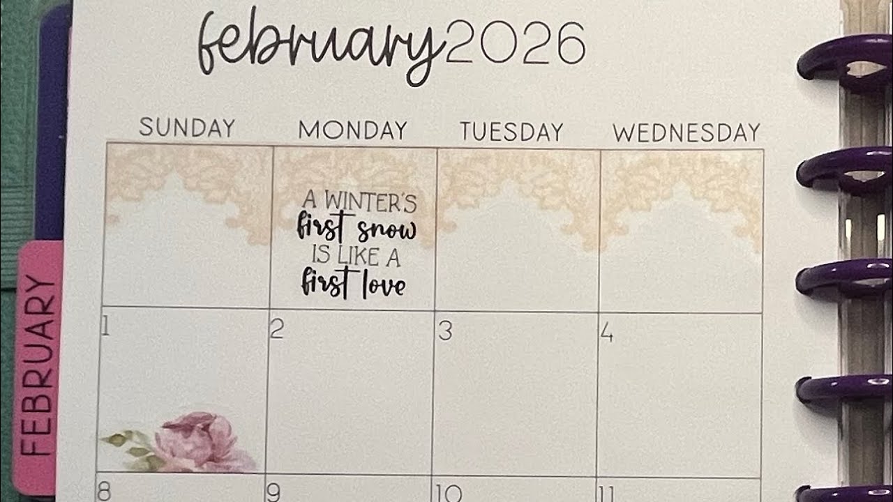 Планируйте вместе со мной | Классическая панель управления | Нейтральные цветочные тона | Январь ...