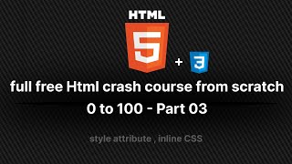 HTML Style Attribute & Inline CSS Tutorial – Beginner Web Development Part 3
