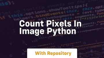 Count pixels in image python