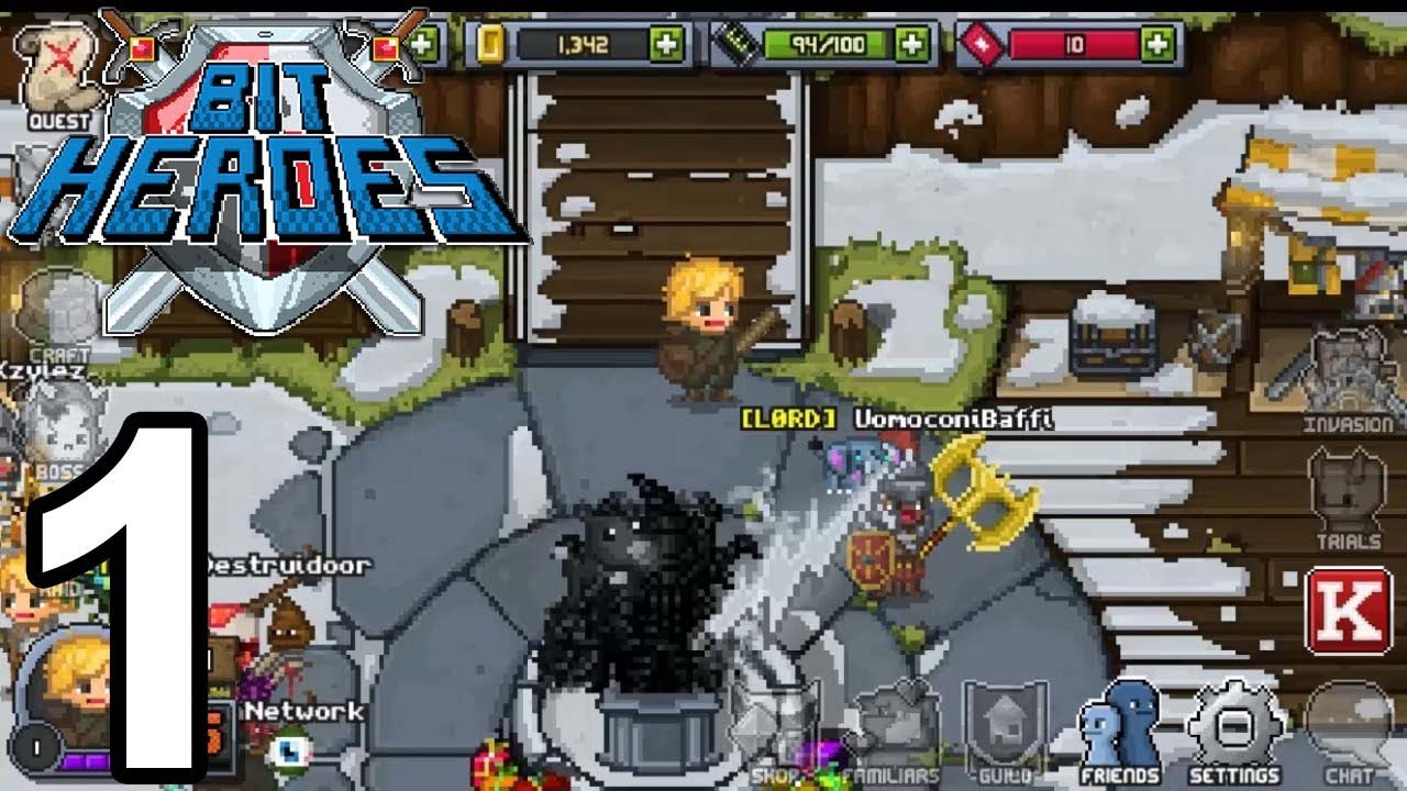 Bit Heroes Gameplay Walkthrough Part 1 (Android IOS PC Steam)
